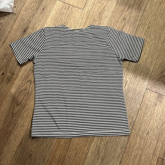 CHRISTIE & JILL NWOT stripped short sleeve shirt, size medium - Picture 3 of 3